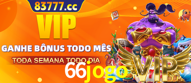 Banner promocional do 66jogo oferecendo 100% de recompensas adicionais contínuas para quem fizer o login diário (Daily sign-in), com um mascote de coelho.
