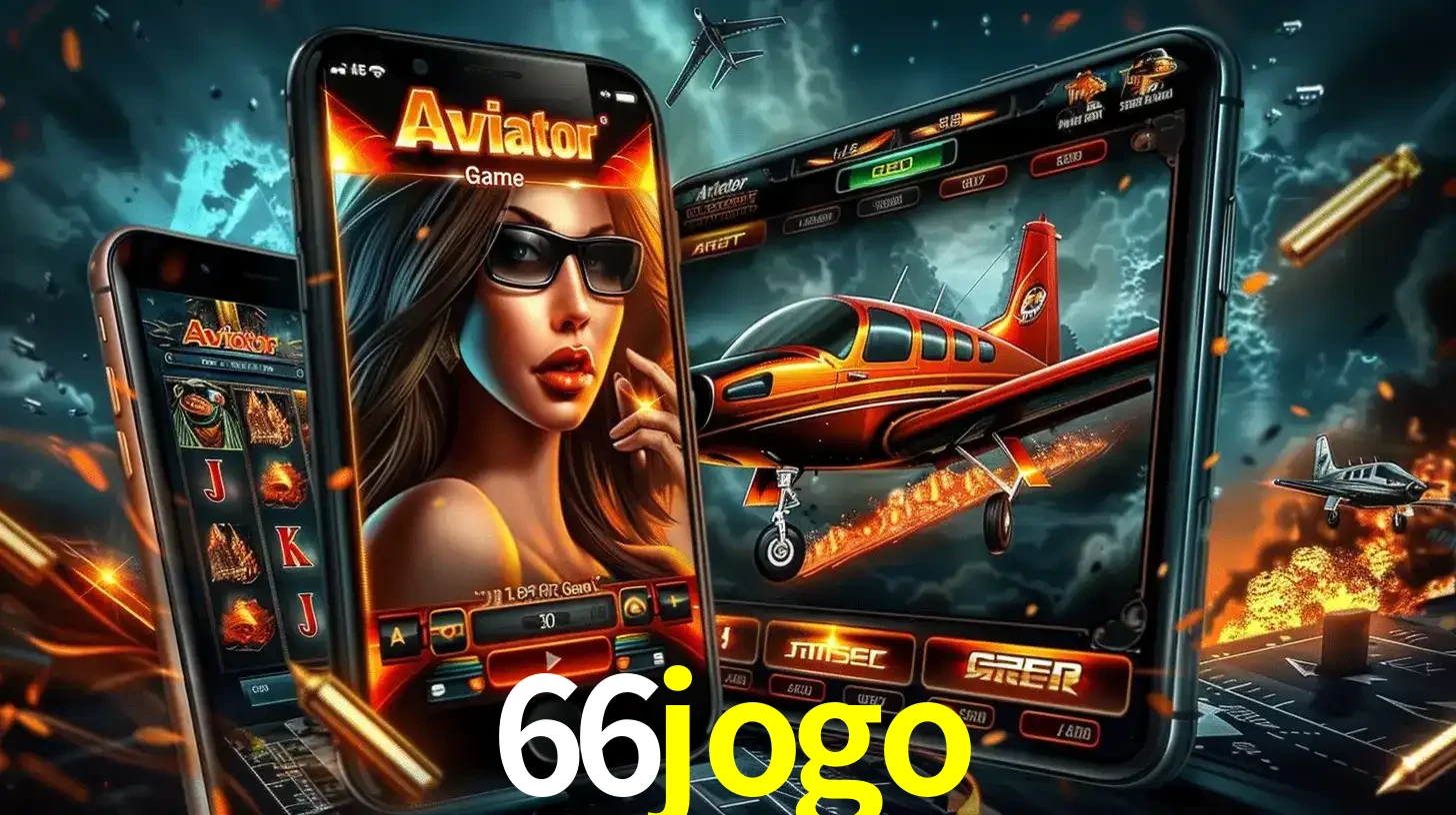 O popular jogo de apostas Aviator exibido em vários celulares e tablets, mostrando a interface emocionante e a ação de voo disponíveis para jogar agora no 66jogo.