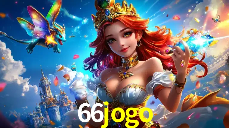 A princesa de um reino de fantasia mágico, com seu pequeno dragão, apresentando um mundo de prêmios encantados nos jogos de caça-níqueis do cassino 66jogo.